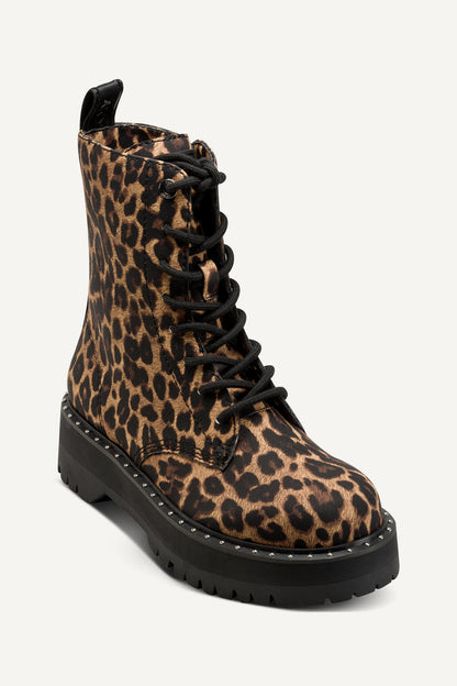 BATU STUDS LACE UP BOOTIE 60M Leopard | DKNY