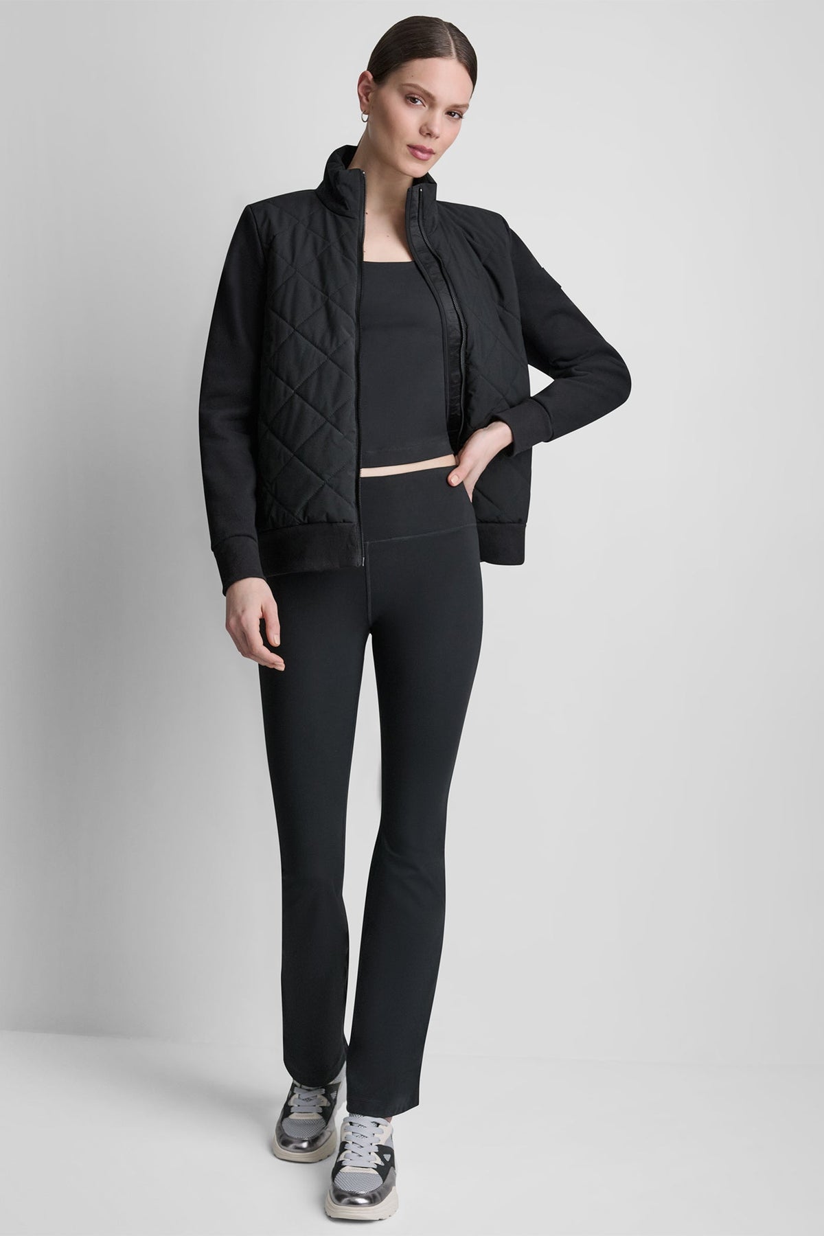 LIGHT WEIGHT HYBRID JACKET Black | DKNY