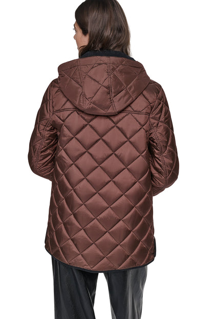 QUILTED BARN JACKET Black | DKNY