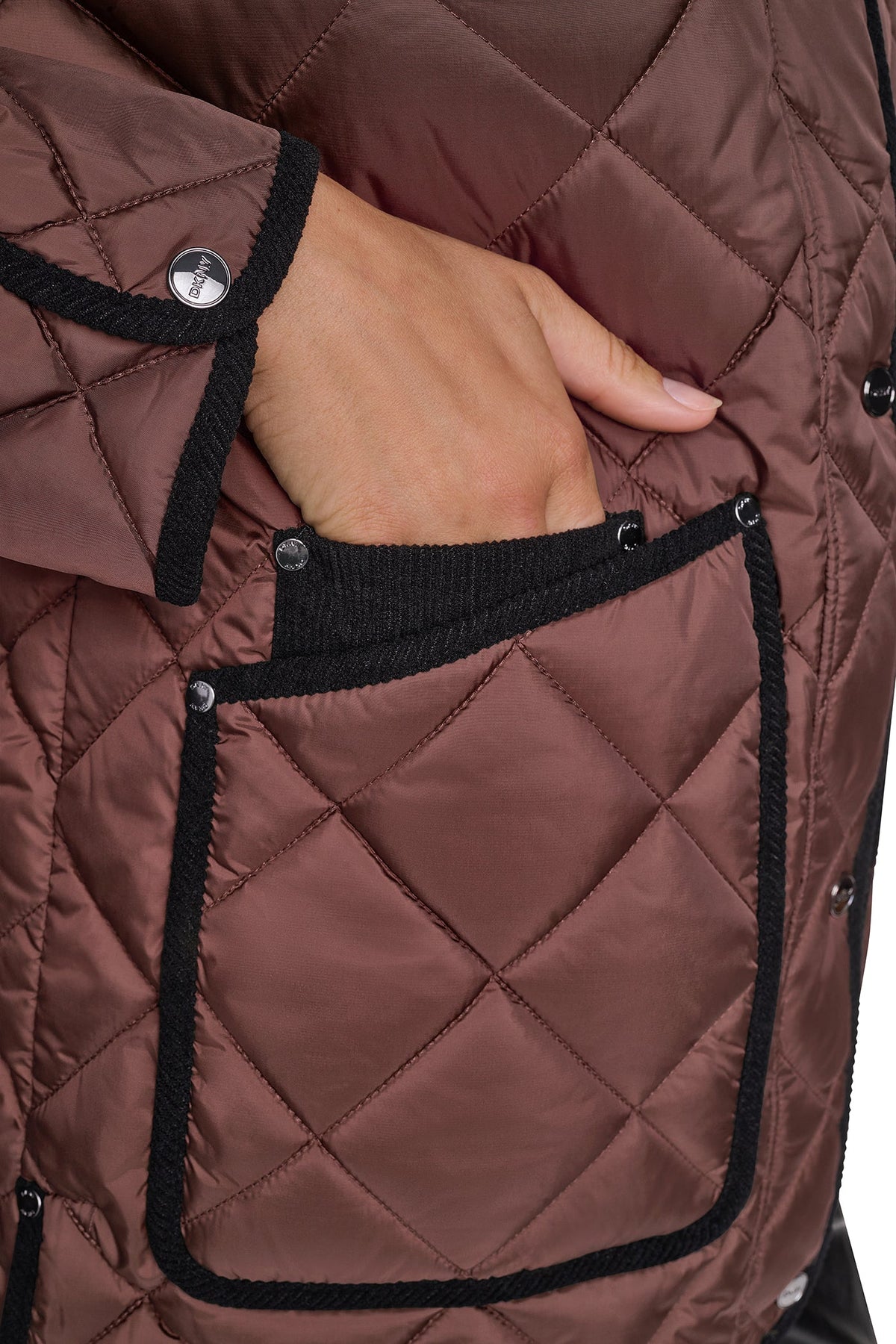 QUILTED BARN JACKET Black | DKNY