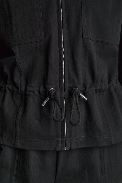 PIQUÉ TECH JACKET Black | DKNY