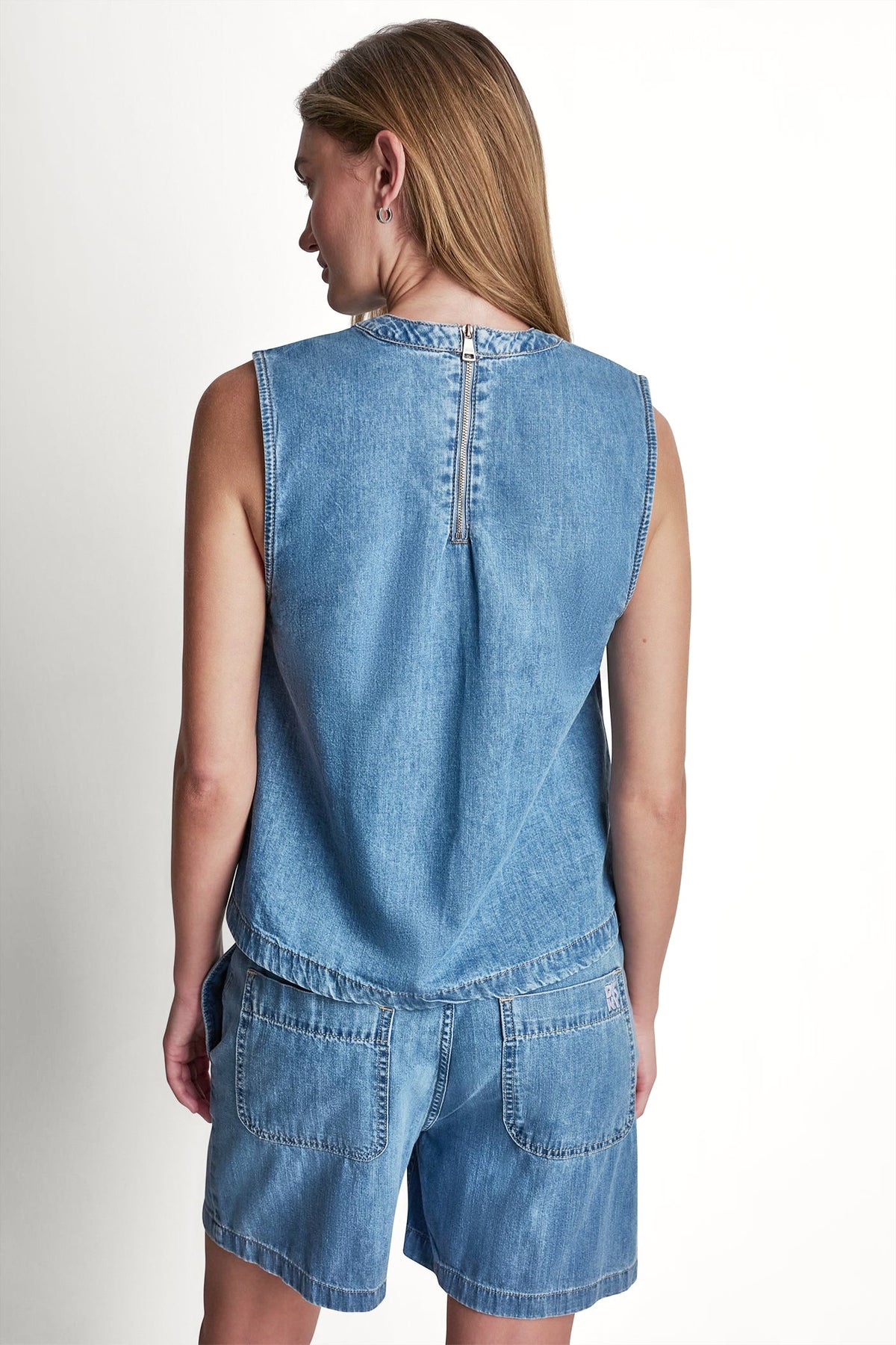 SLEEVELESS DENIM TOP Paladino | DKNY