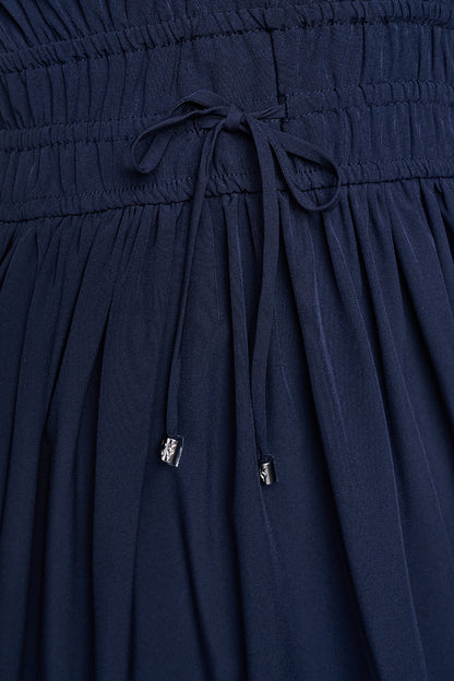 CAP SLEEVE MIDI COMMUTER SHIRT DRESS Spring Navy | DKNY