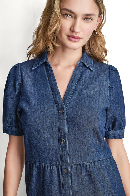 DENIM MINI DRESS Carmine Wash | DKNY