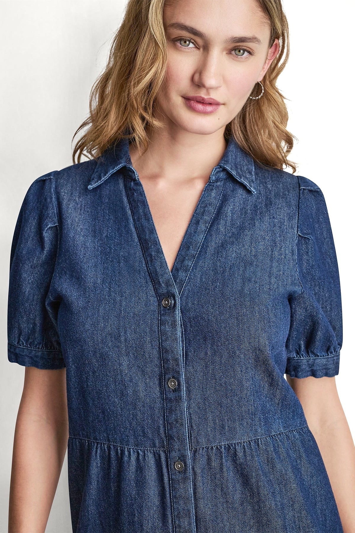 DENIM MINI DRESS Carmine Wash | DKNY