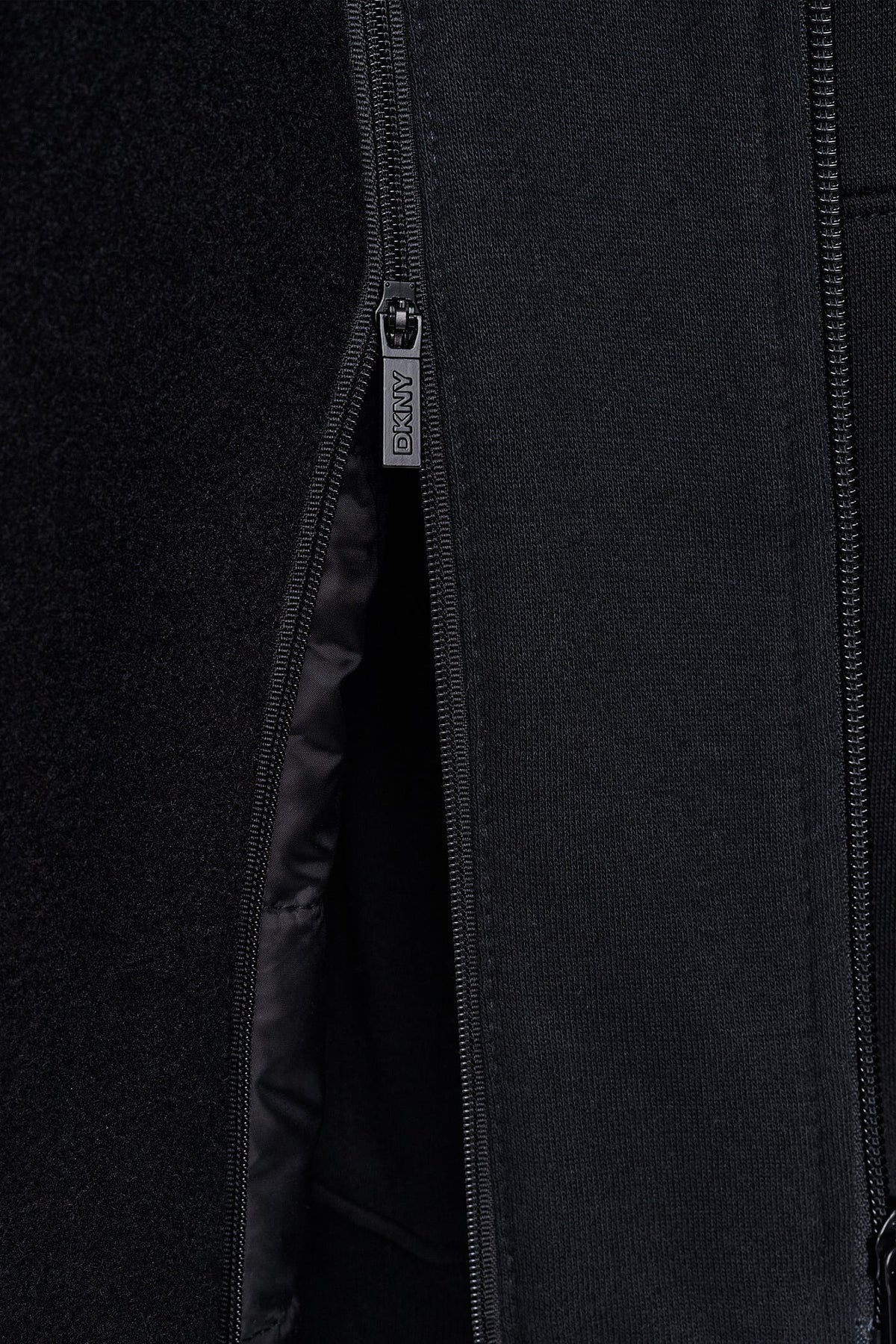 FAUX WOOL COAT Black | DKNY