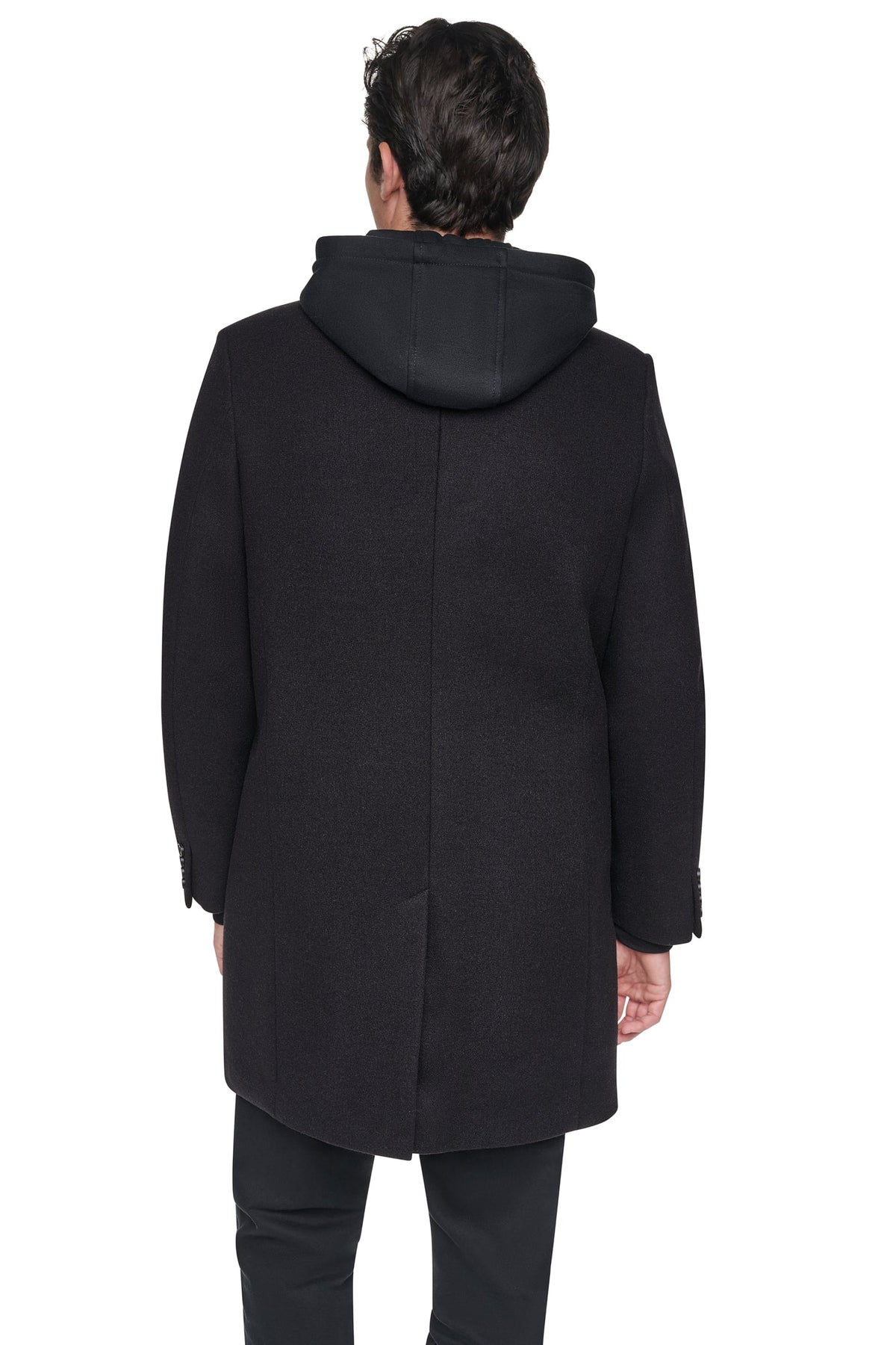 FAUX WOOL COAT Black | DKNY