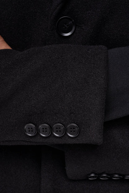 FAUX WOOL COAT Black | DKNY
