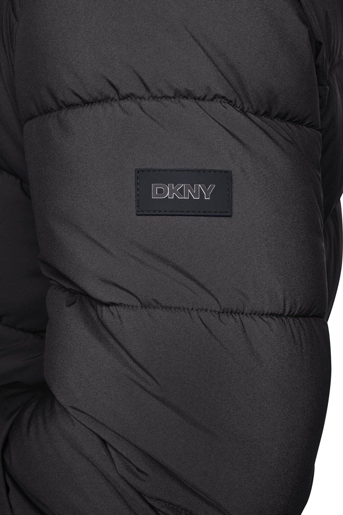HEAVY WEIGHT HOODED PUFFER Blue Edge | DKNY
