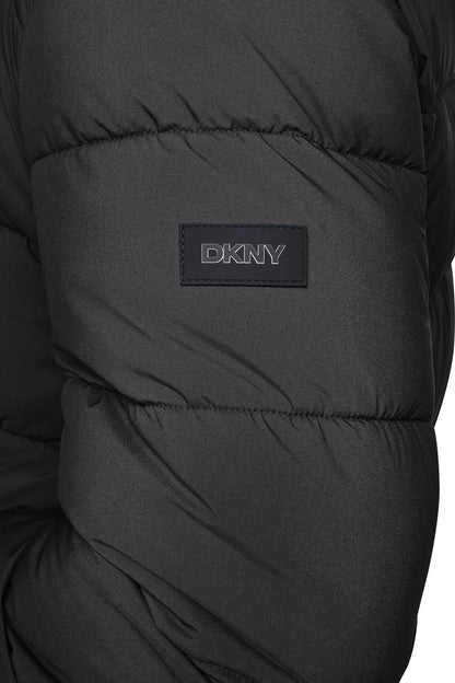 HEAVY WEIGHT HOODED PUFFER Blue Edge | DKNY