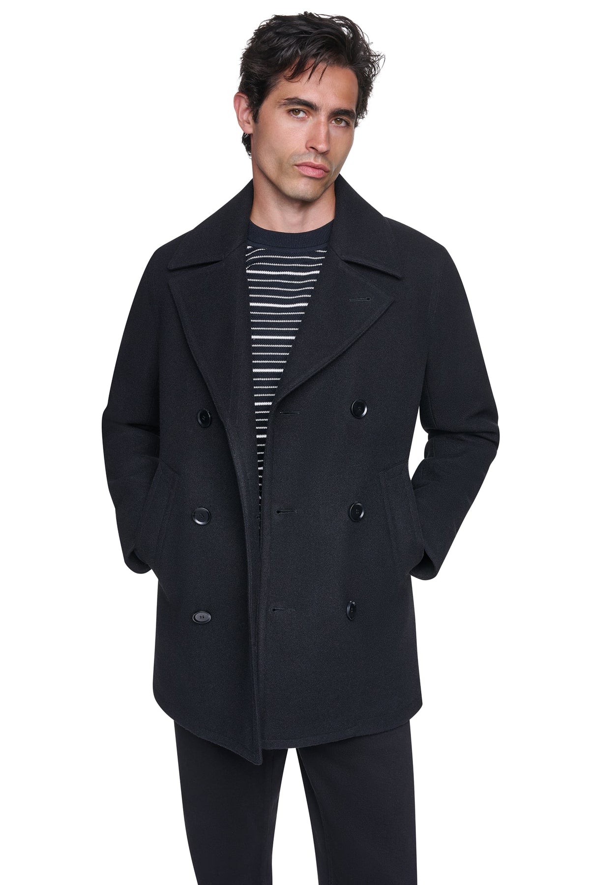 FAUX WOOL PEACOAT Camel | DKNY