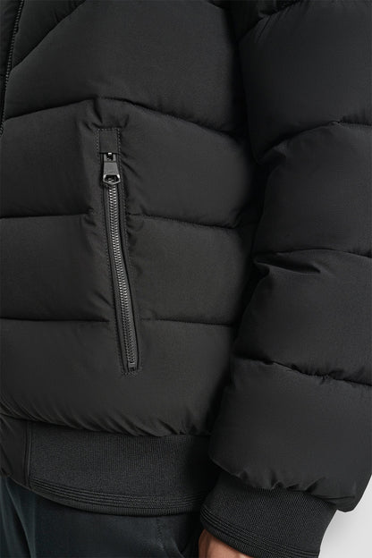STRETCH BOMBER JACKET NAVY | DKNY
