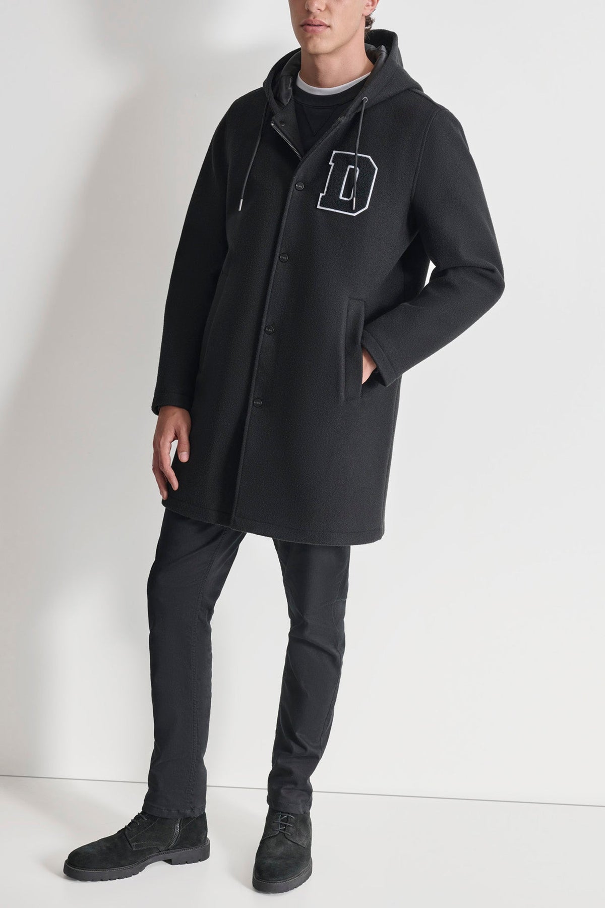 VARSITY STADIUM COAT Black | DKNY