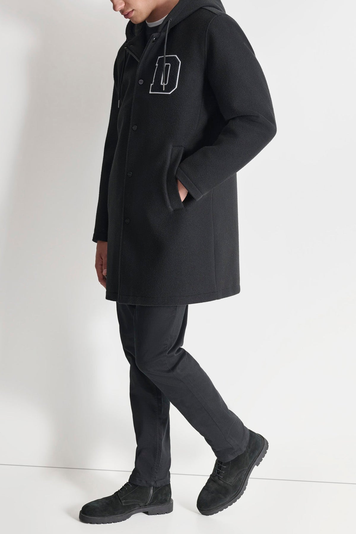 VARSITY STADIUM COAT Black | DKNY