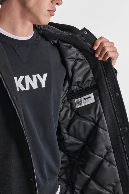 VARSITY STADIUM COAT Black | DKNY