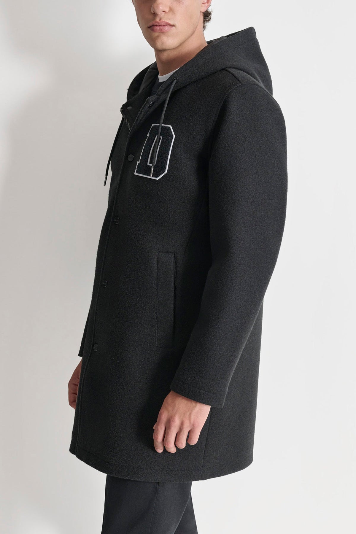 VARSITY STADIUM COAT Black | DKNY