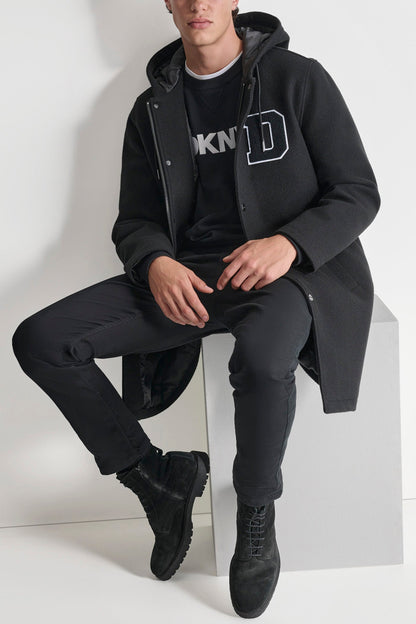 VARSITY STADIUM COAT Black | DKNY