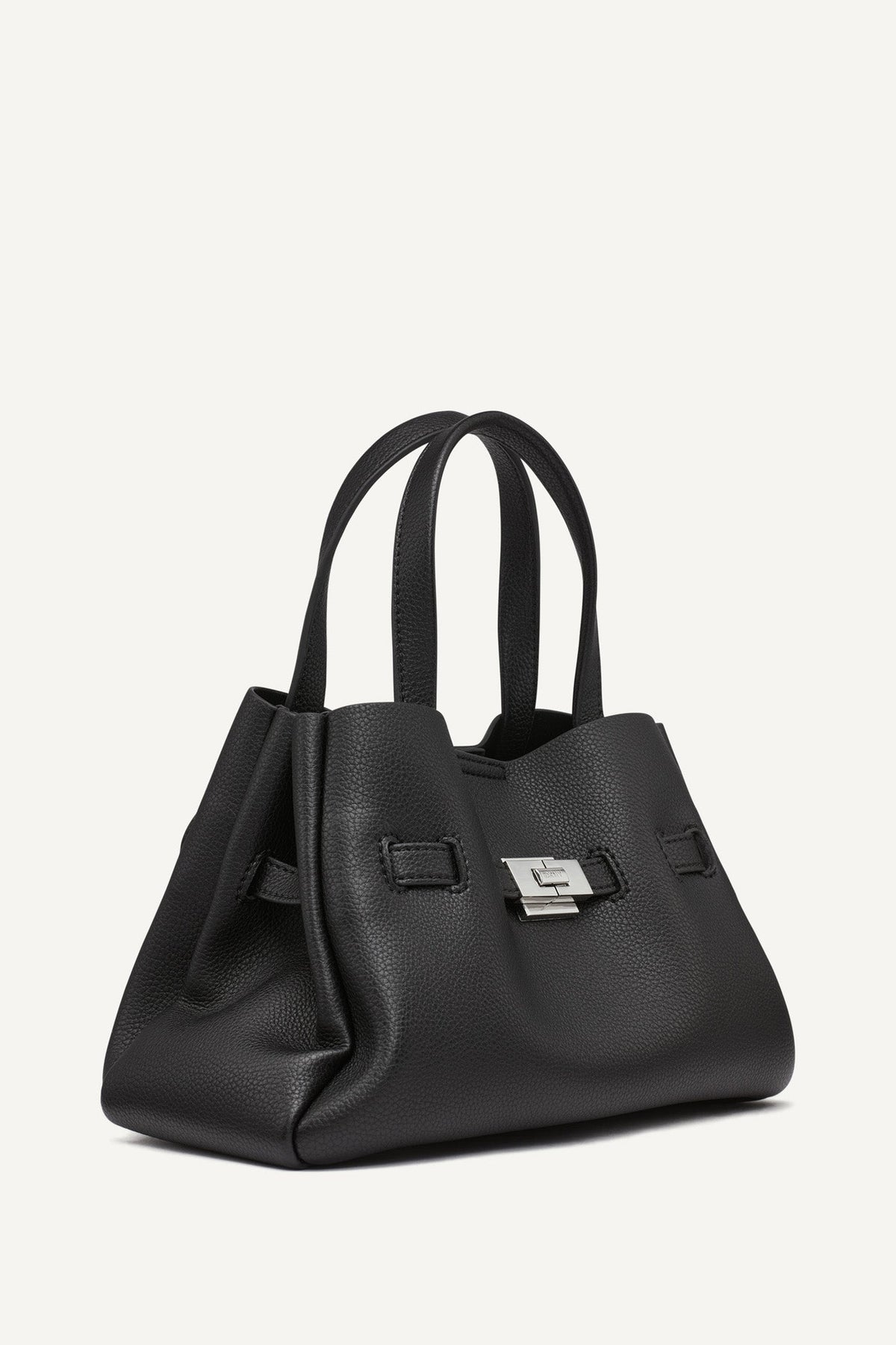 BRYAR SMALL SATCHEL BLACK/SILVER | DKNY