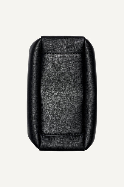 BRYAR SMALL SATCHEL BLACK/SILVER | DKNY