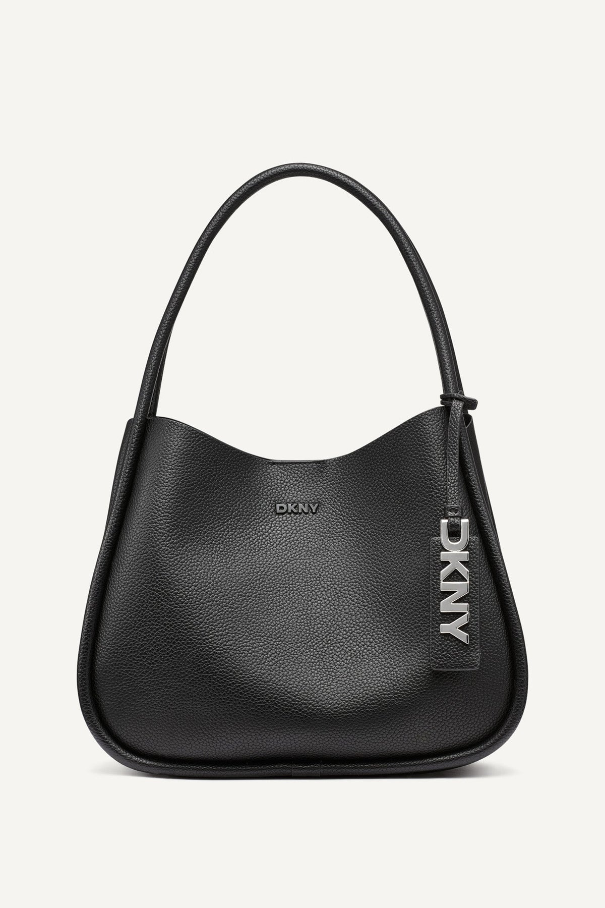 CAPRI LARGE HOBO BAG Black | DKNY