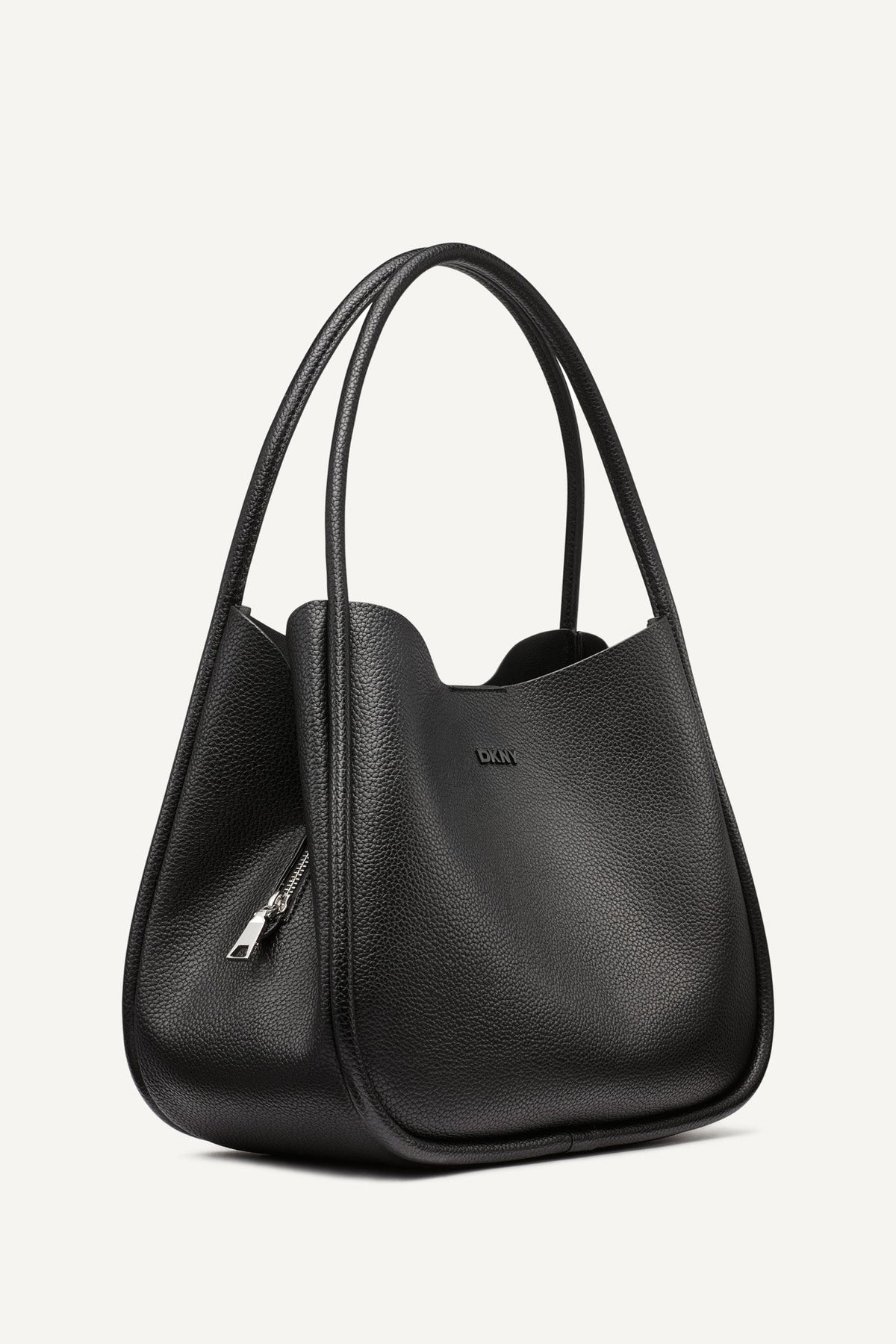 CAPRI LARGE HOBO BAG Black | DKNY