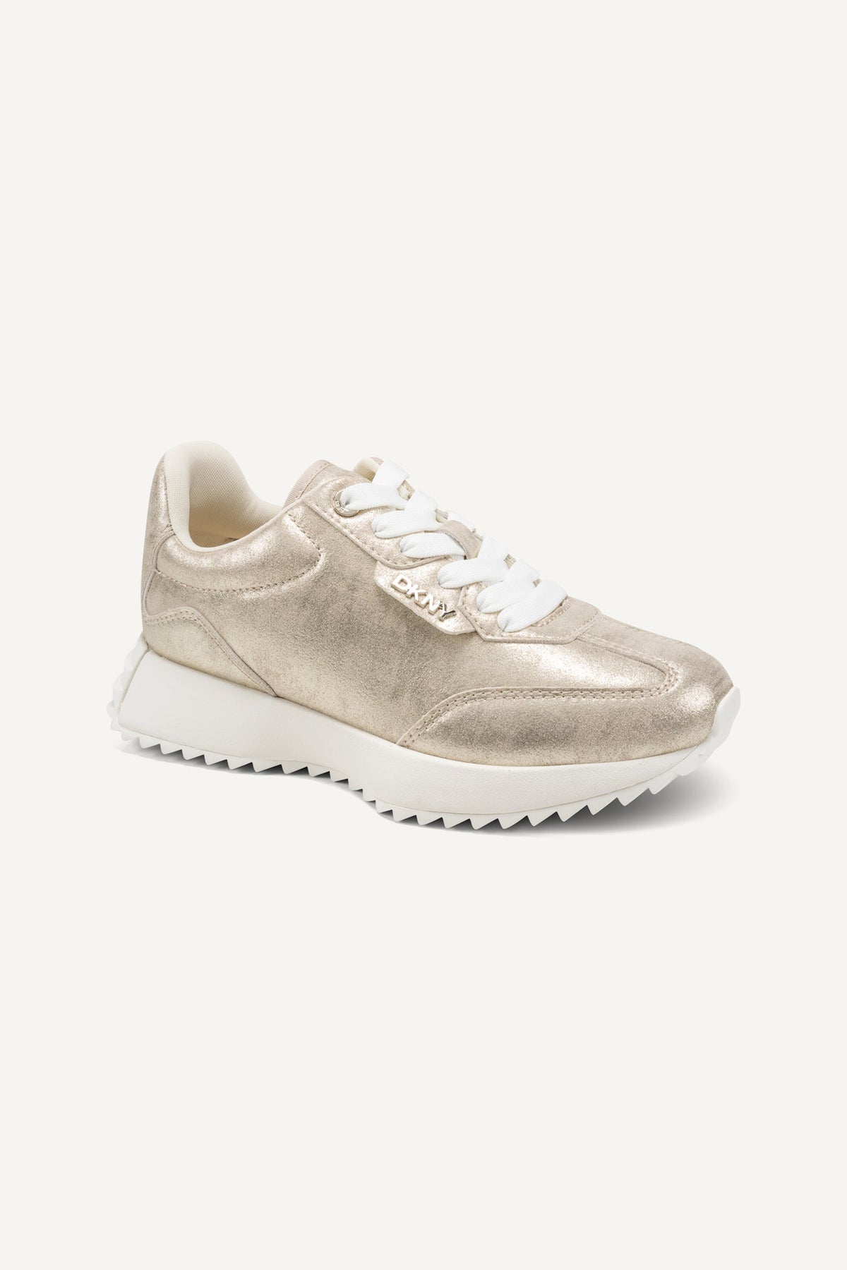 NAPLES LACE UP SNEAKER Silver | DKNY