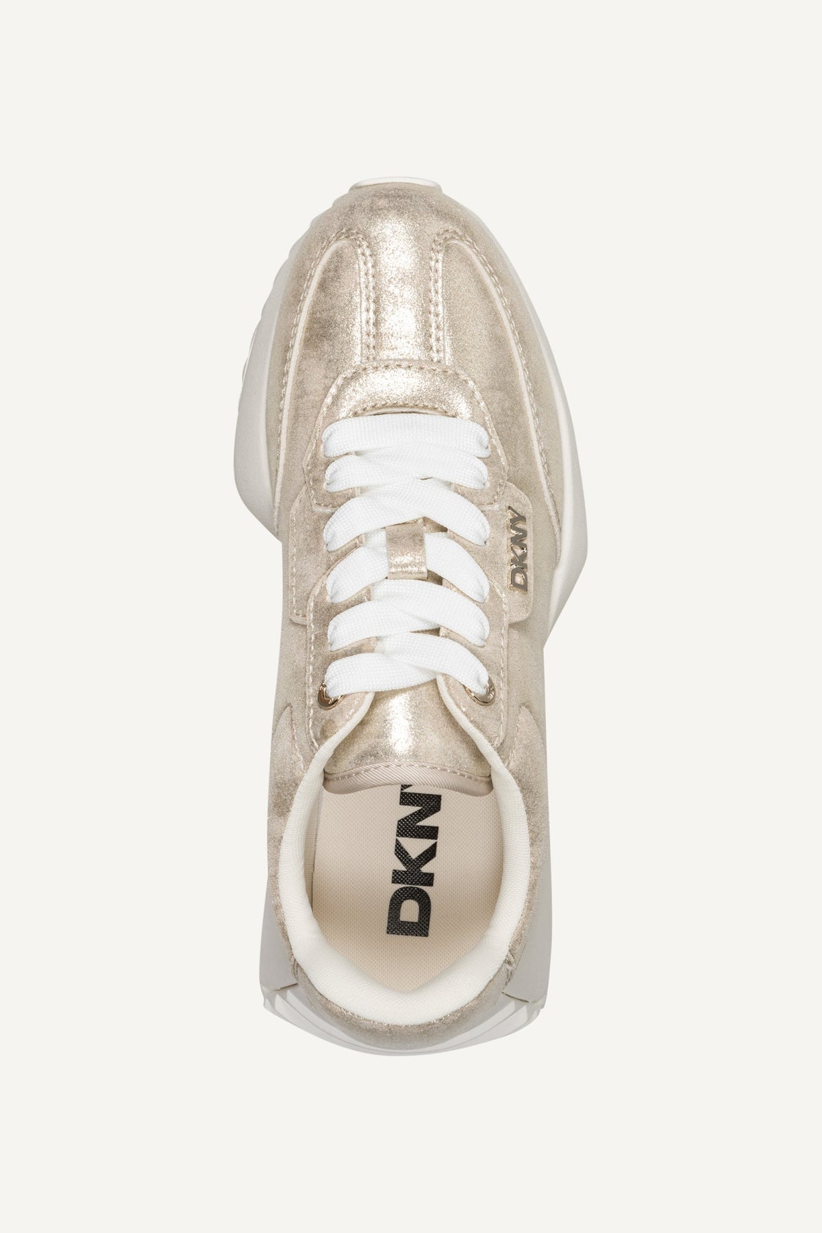 NAPLES LACE UP SNEAKER Silver | DKNY