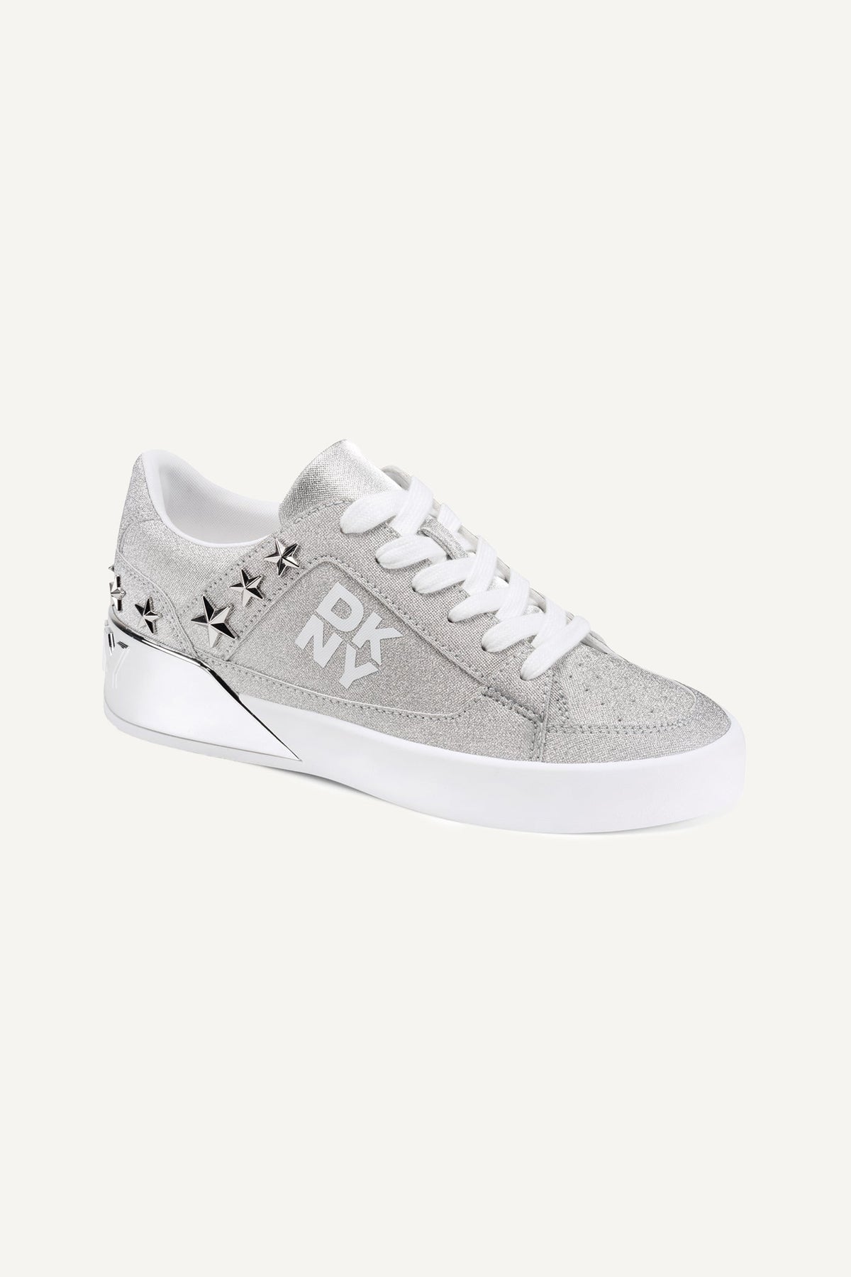 MANSERRA LACE UP SNEAKER Silver | DKNY