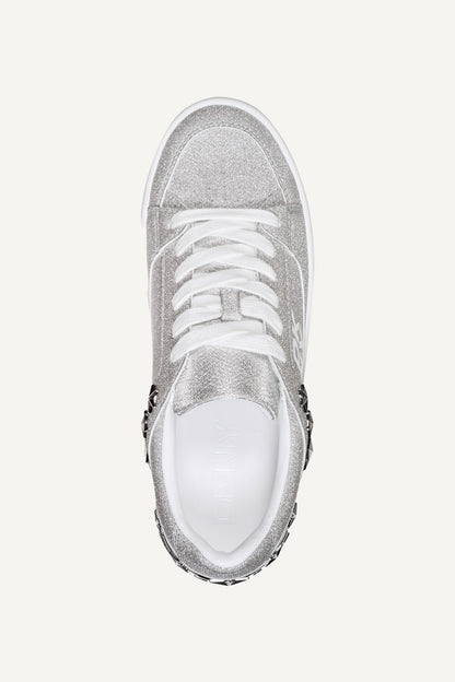 MANSERRA LACE UP SNEAKER Silver | DKNY