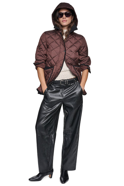 QUILTED BARN JACKET Espresso | DKNY