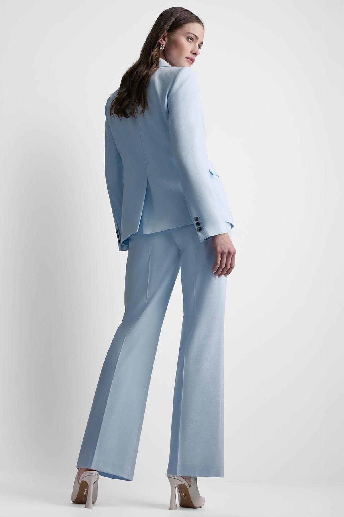 SINGLE BUTTON FRONT BLAZER Light Blue | DKNY