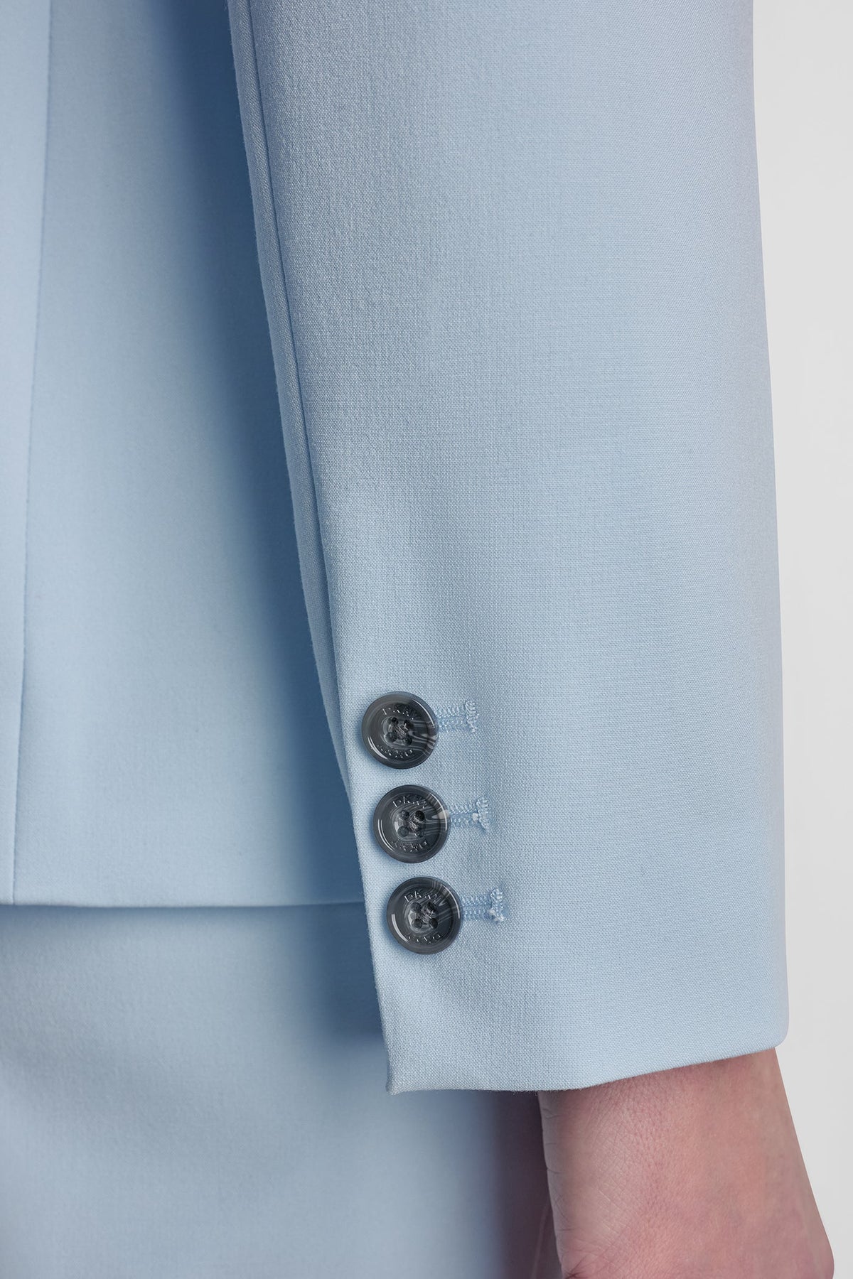 SINGLE BUTTON FRONT BLAZER Light Blue | DKNY