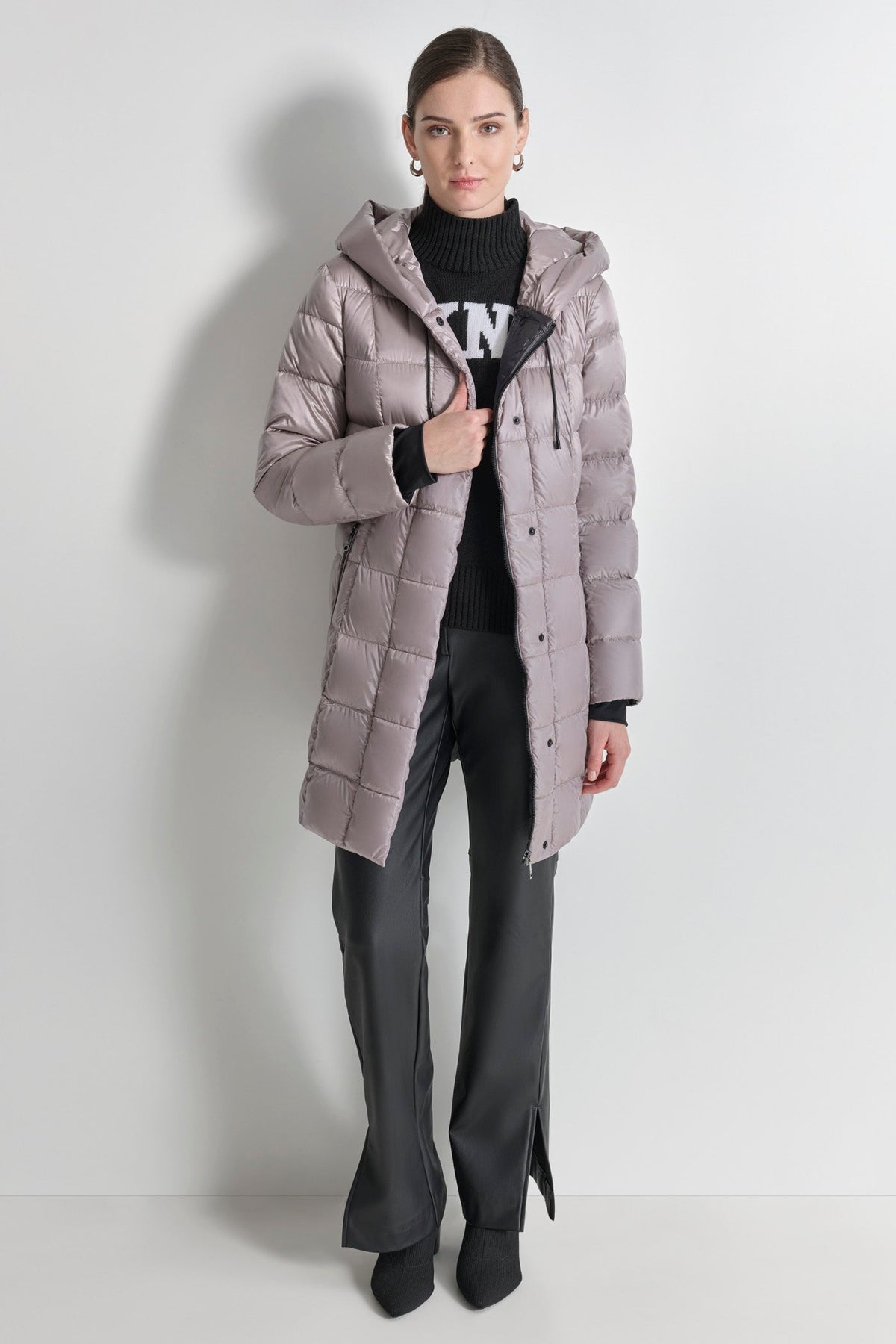 DOWN FILLED LONG PUFFER THISTLE | DKNY