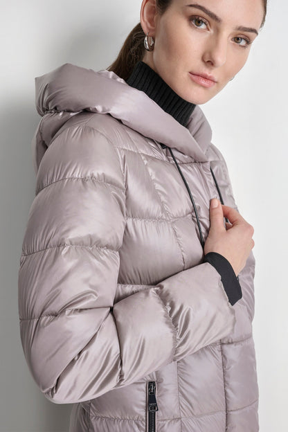 DOWN FILLED LONG PUFFER THISTLE | DKNY