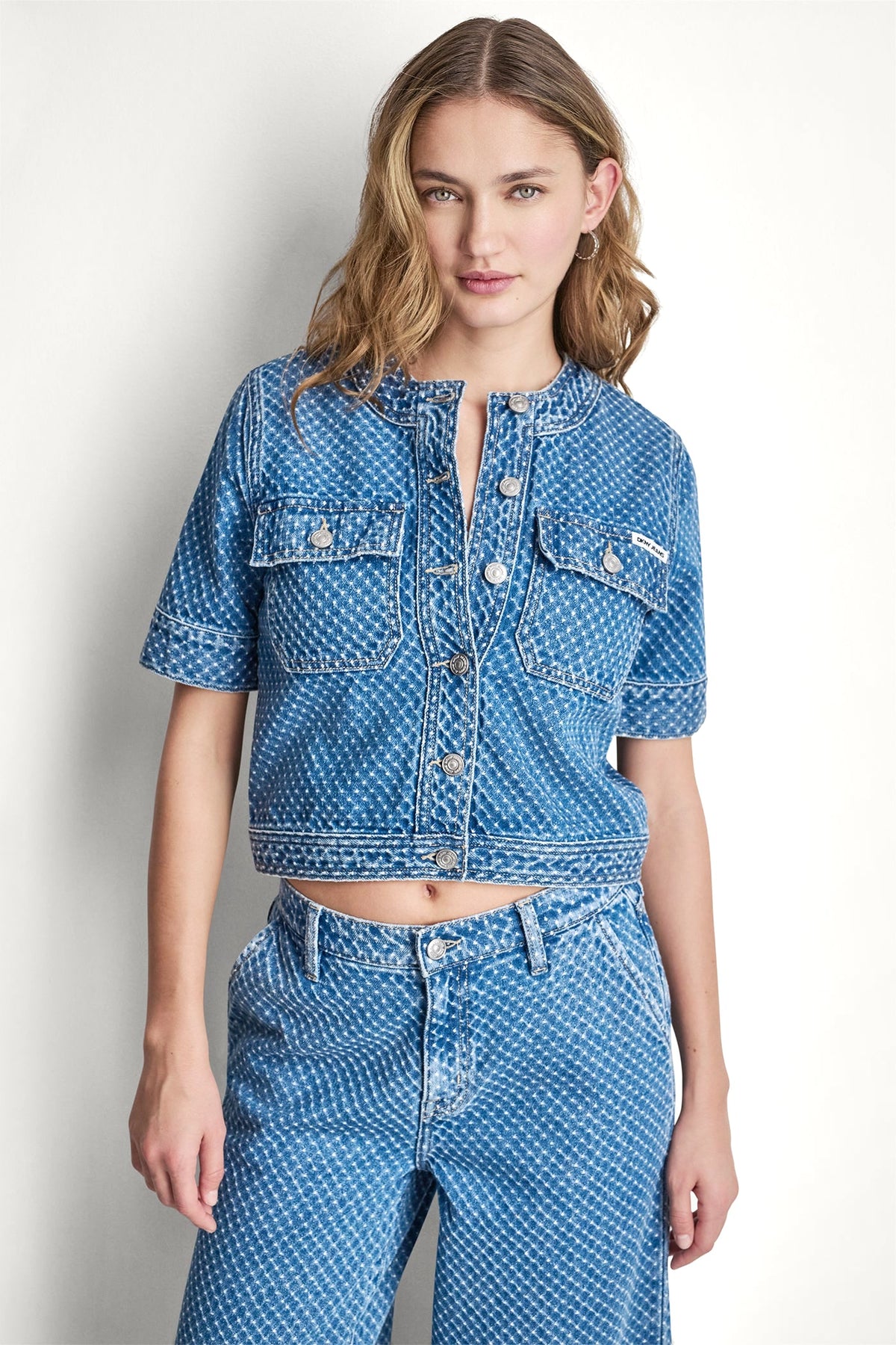 PATCH POCKET DENIM SHIRT JACKET Midwood | DKNY