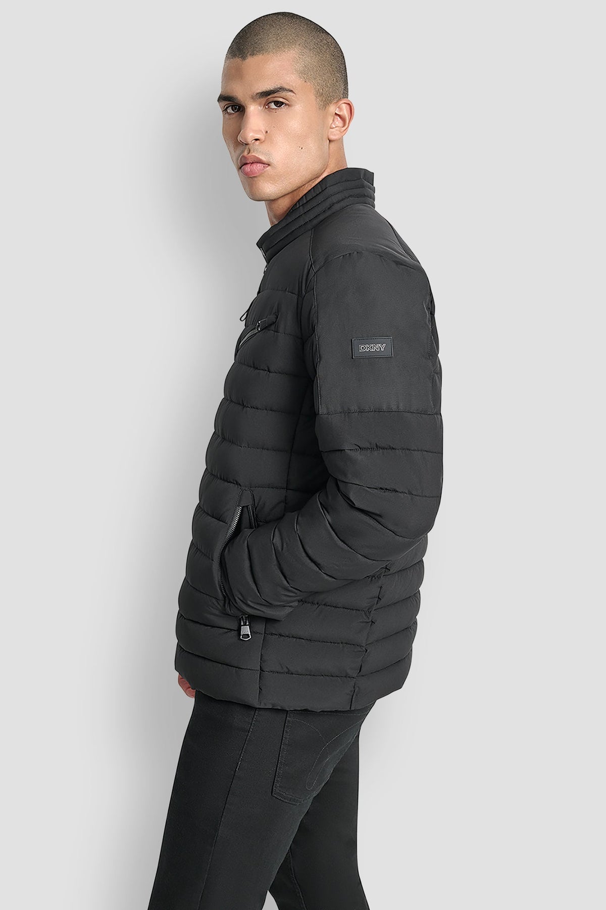 LIGHT WEIGHT MOTO JACKET Black | DKNY