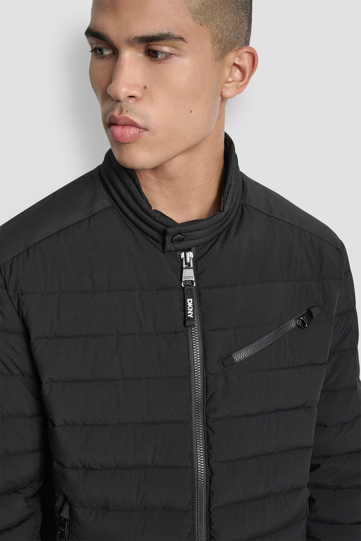 LIGHT WEIGHT MOTO JACKET Black | DKNY