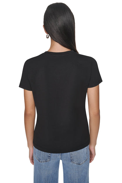 NYC NIGHTS GRAPHIC TEE White | DKNY