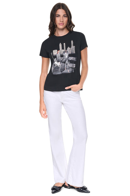 CENTRAL PARK GRAPHIC TEE Black | DKNY