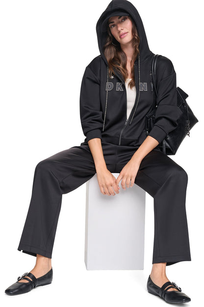 PINS & PATCHES HOODIE Ivory | DKNY