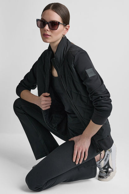 LIGHT WEIGHT HYBRID JACKET Oat | DKNY