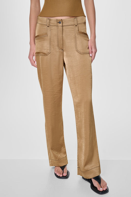 TOP STITCH STRAIGHT LEG PANT Dune | DKNY