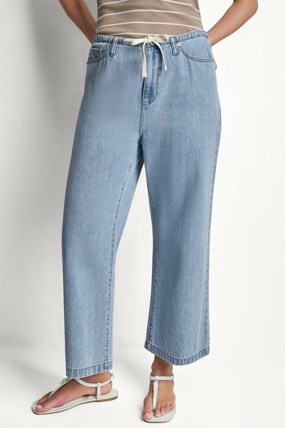MID-RISE DRAWCORD WIDE LEG Brighton | DKNY