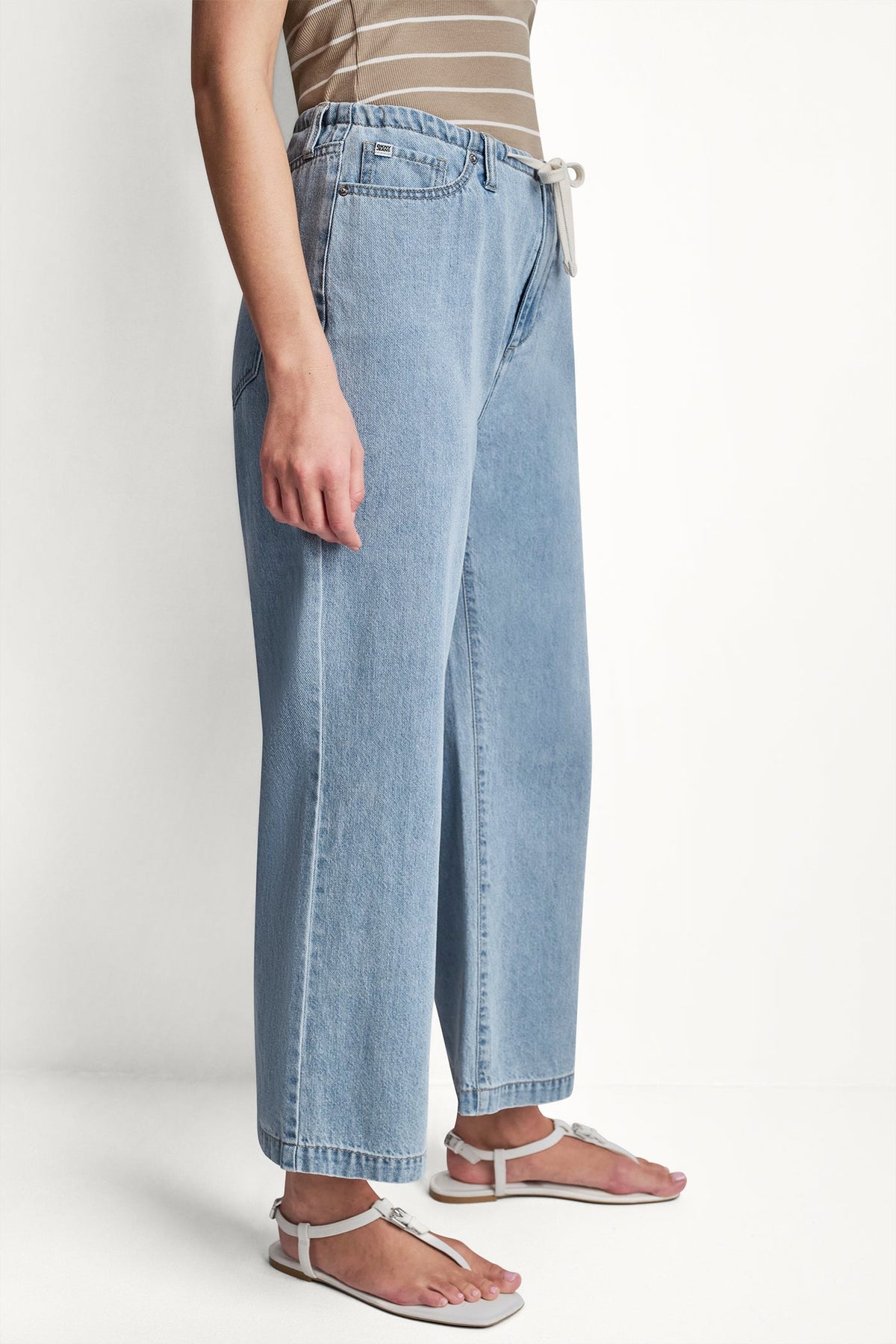 MID-RISE DRAWCORD WIDE LEG Brighton | DKNY