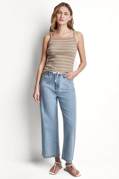 MID-RISE DRAWCORD WIDE LEG Brighton | DKNY