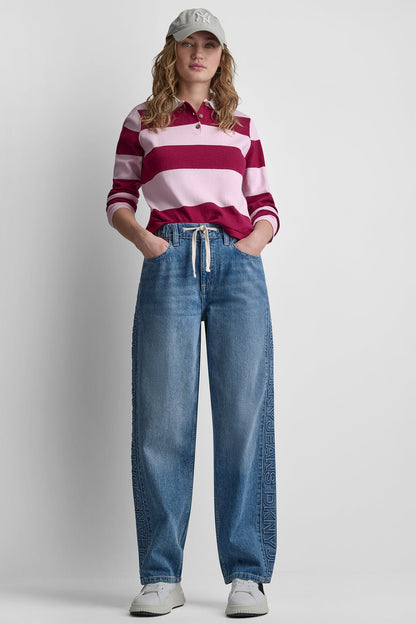 MID-RISE STRAIGHT LEG WITH LOGO DETAIL Cedar Street | DKNY