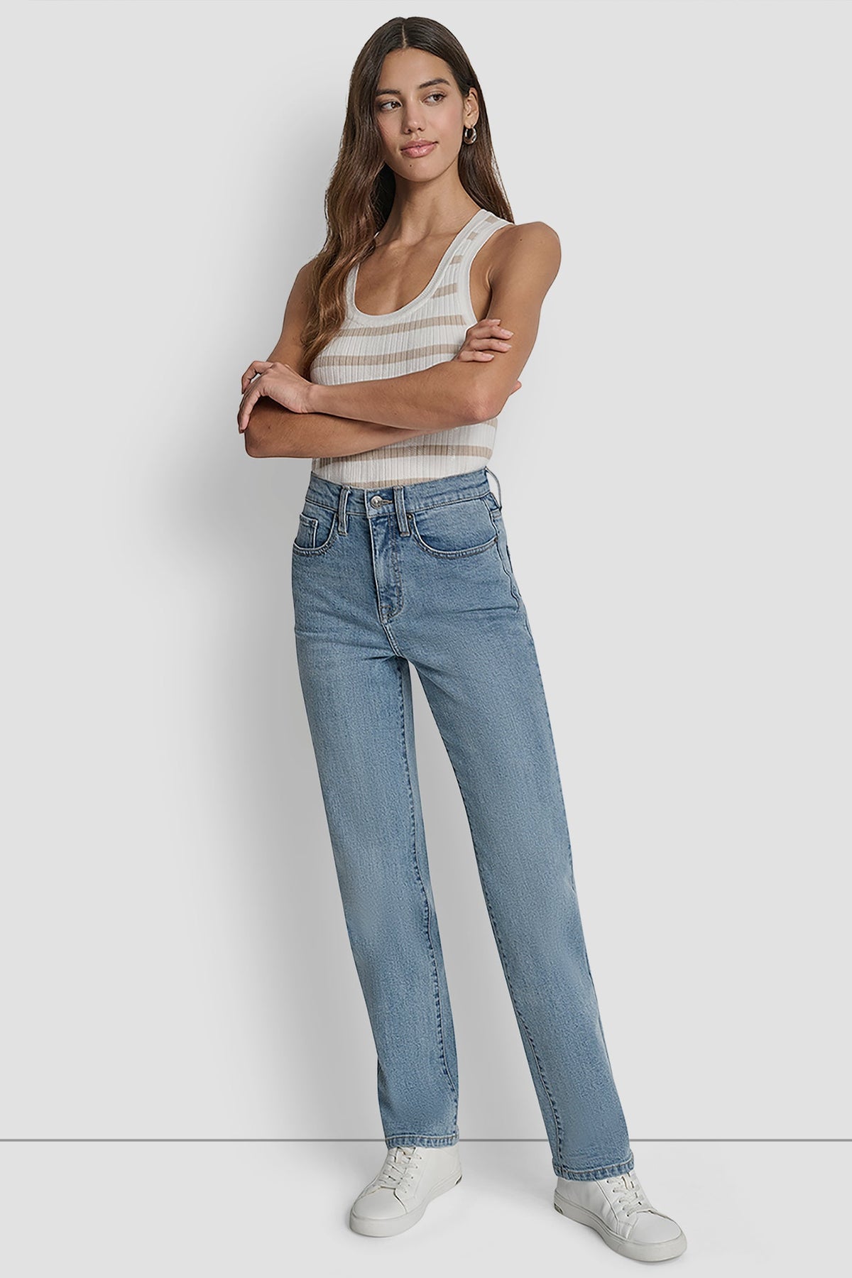 HIGH-RISE CLASSIC STRAIGHT BRYANT WASH | DKNY