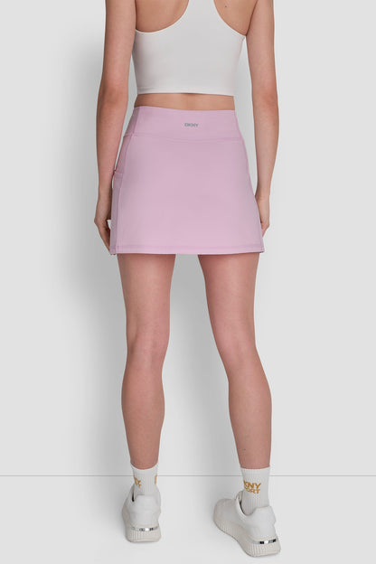 EXTRA HIGH-RISE BALANCE COMPRESSION SKORT Pink Lavender | DKNY