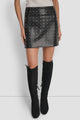 BLACK FAUX LEATHER