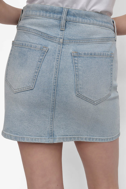 MINI SKIRT WITH RHINESTONE EMBELLISHMENT HEAT WAVE | DKNY
